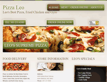 Tablet Screenshot of pizzaleo.com